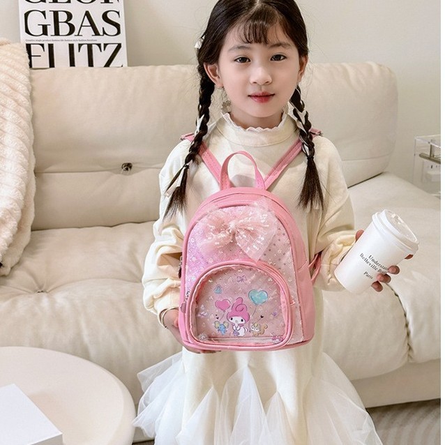 Nuevo lindo jardín de infantes mochila de arco para niños y niñas encantadora mochila pequeña de estilo exterior bolsa de tendencia casual