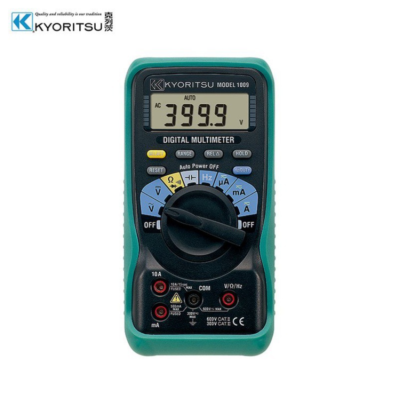 日本克列茨KYORITSU KEW1009数字万用表 交直流电压600V