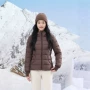 运动立领跑步连帽羽绒服