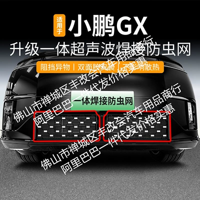 Suitable for Xpeng Gx Integrated Welding Car Front Grille Anti-Insect Net, Special Modified Decorative Strip Accessories