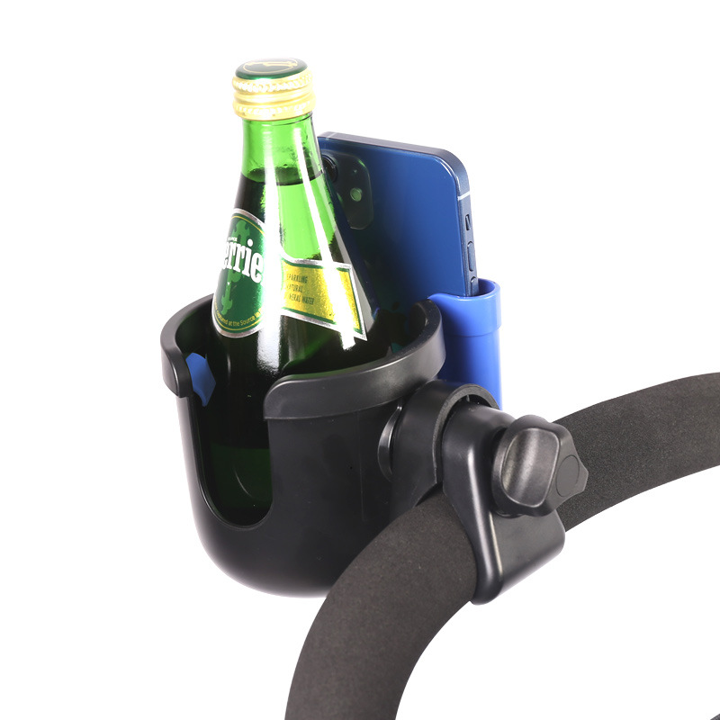 婴儿车杯架手机架二合一通用放水杯托推车奶瓶水壶饮料多功能配件