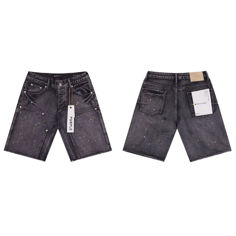 跨境欧美PurpleBrand牛仔裤jeans水洗做旧复古破洞泼墨潮流直筒|undefined