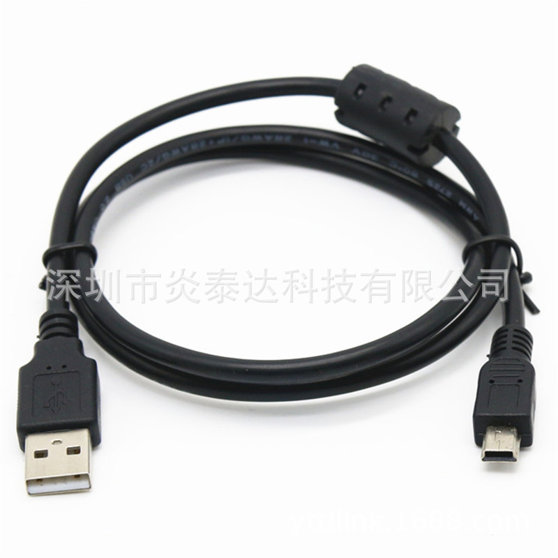 mini usb数据线t型口充电线Mini 5pin数据线老式v3接口硬盘连接线-阿里巴巴