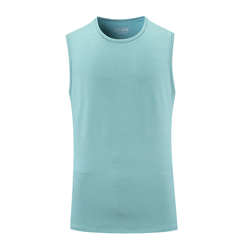 Maratón profesional de los hombres de verano corriendo Chaleco de secado rápido deportes fitness chaleco sin mangas suelto en stock impresión fija