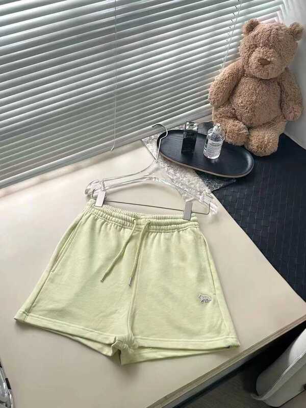2024 Spring and Summer New Products, Colorful Little Fox Casual Sports Shorts, Jennie's Same Style, Gentle Light Yellow