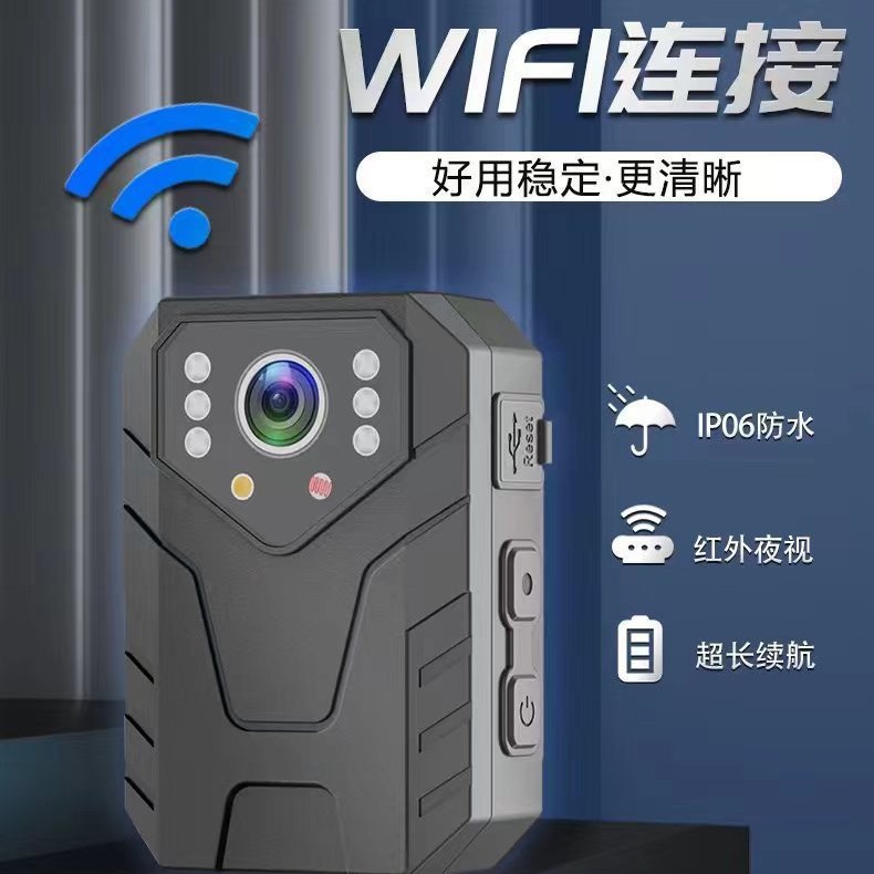 Wifi inalámbrico HD 4k grabadora de aplicación de la ley en el lugar asistente a prueba de explosiones conveniente clip trasero visión nocturna infrarroja image 1