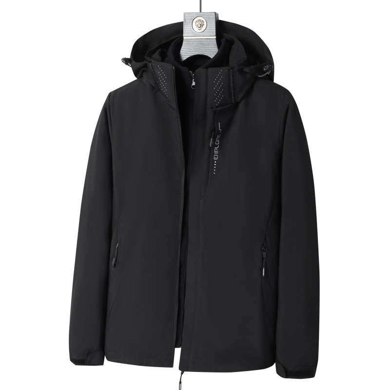 Explosions of men's and women's windproof waterproof detachable jacket for couples outdoor jacket live jacket public version