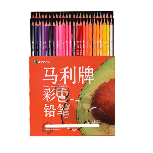 Marley oil-based colored pencils 48 colors water-soluble 72 colors lead set for professional painting by art students