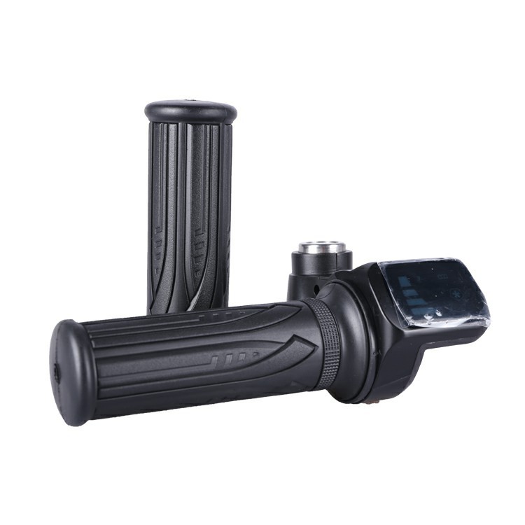 新しい電動自転車スロットルハンドル 36V ロック付きパワーディスプレイリチウム電池ハンドル電気自動車アクセサリー