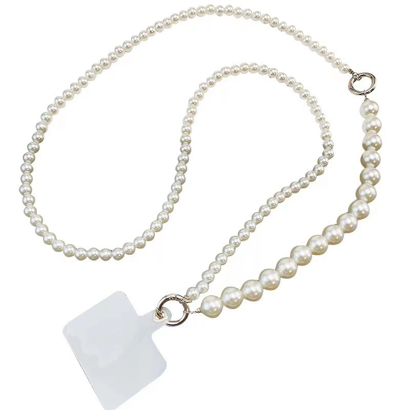 Mobile phone, long strap, shoulder bag, chain, handheld beaded bracelet, universal pad, three-in-one