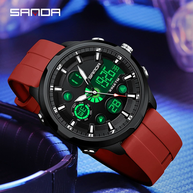 Навигатор часов 三达 Quartz electronic waterproof universal men's watch for leisure, Korean style