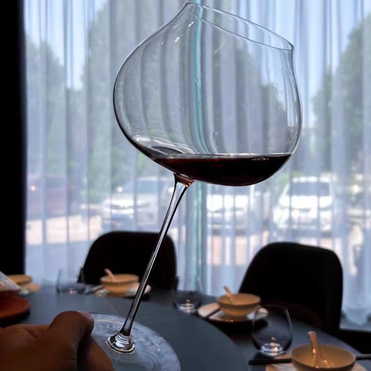 Tazas de vino tinto ultra delgadas, tazas de champán hechas a mano, nuevas experiencias de degustación de vino, Borgoña