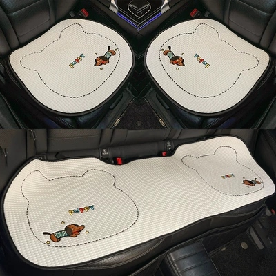 Cooling Cushion Breathable Four-Season Universal | Seat cushion, seat cover - universal-for-all-seasons-cute-puppy-white-cushion-set-of-3-no-specifications