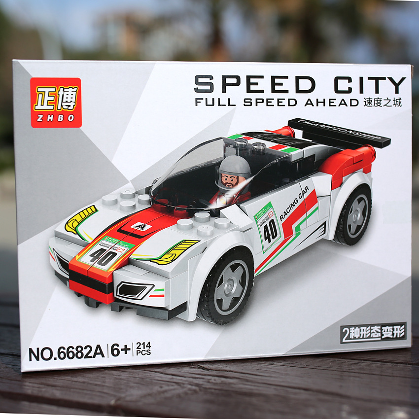 Manufactor Direct selling children Assemble Building blocks Small particles Plastic racing Building blocks Engineering vehicles Mosaic Building blocks Manufactor Direct selling