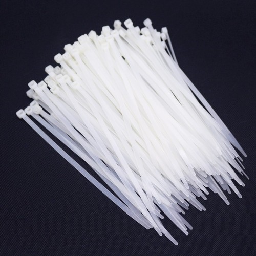 Nylon cable tie 4*200mm self-locking cable tie black and white plastic cable tie cable bundle tie wire