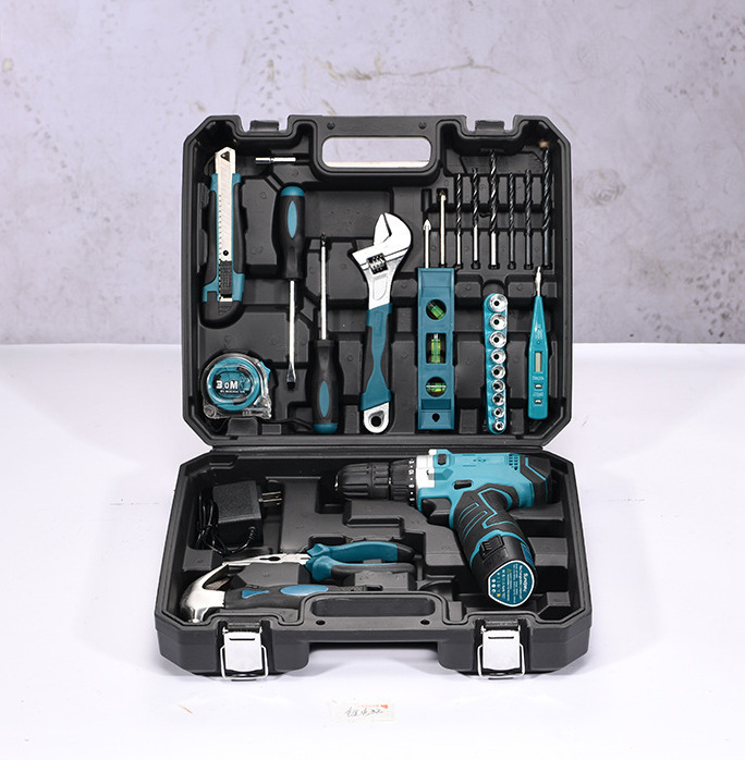 Storage tool box electric drill set multifunctional manual home hardware tool combination set tool bag