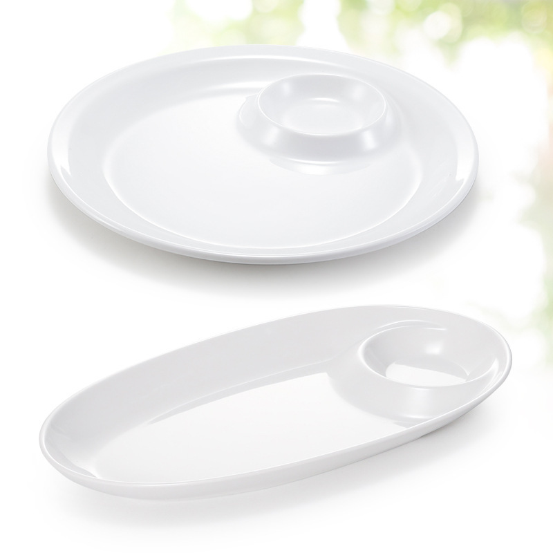 melamine daughter and mother plate creative hotel split dish restaurant commercial dumpling dish with vinegar dish shrimp dish