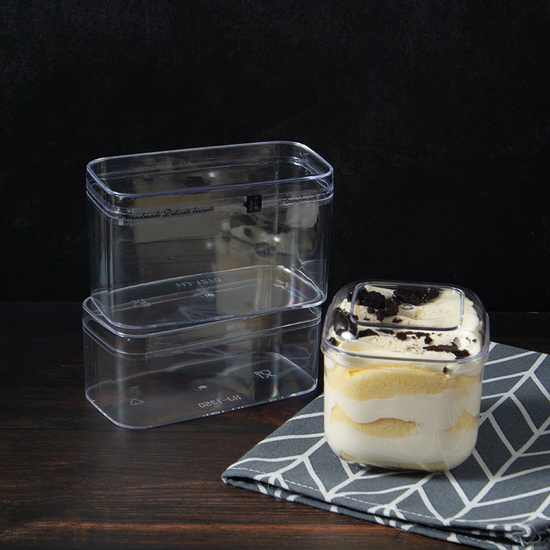 惑金慕斯豆乳水果千層西點提拉米蘇蛋糕包裝盒子透明甜品餅乾盒