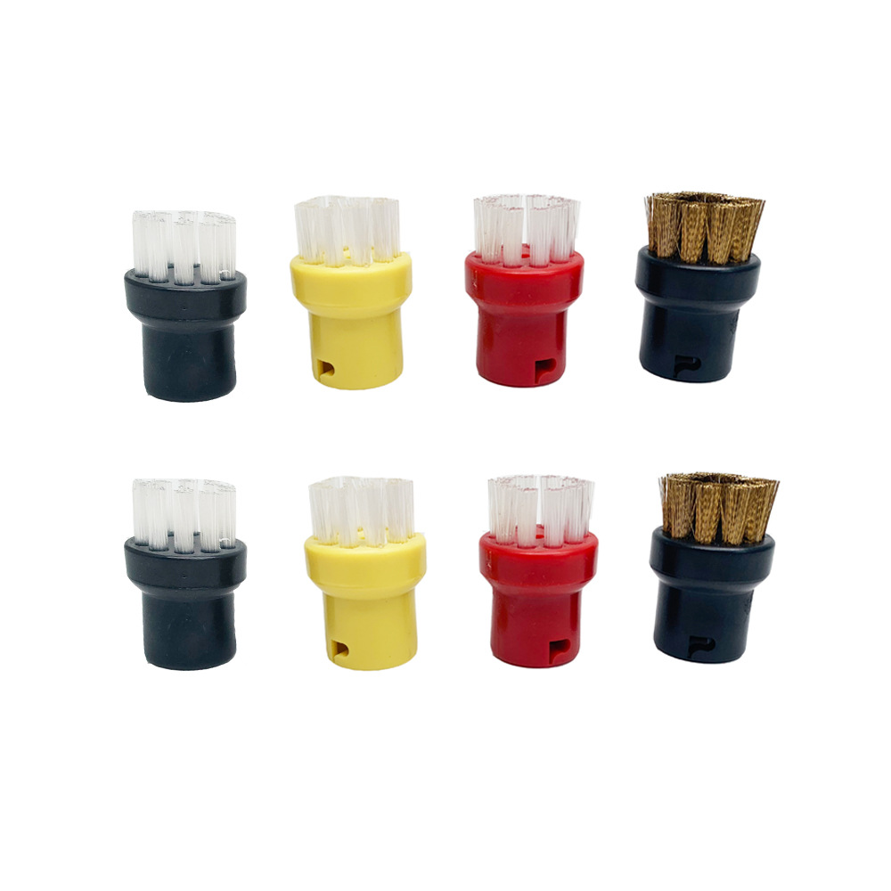 Adecuado para accesorios de vapor Karcher Kach, trapo, trapo, accesorios de vapor Karcher, cepillo redondo pequeño, cepillo de cobre