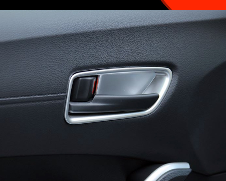 Suitable for Corolla Cross modified inner door bowl Decoration bright frame front Landa Rui put special inner handle trim strip