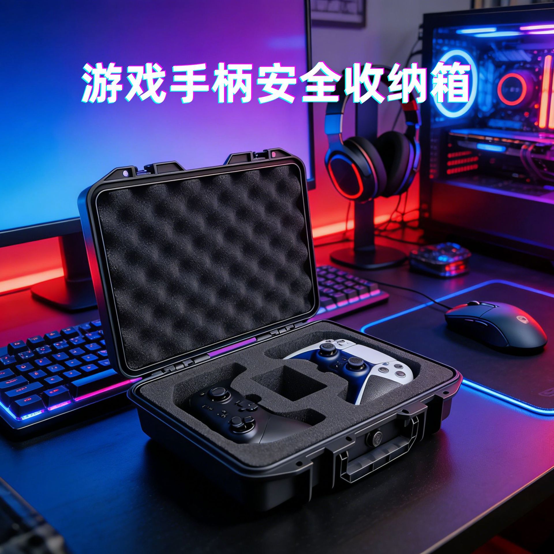 Suitable for Game Controller Storage Bags, Switch Pro/Ps5/Xbox Controller Storage Boxes, Portable Hard Shell Bags