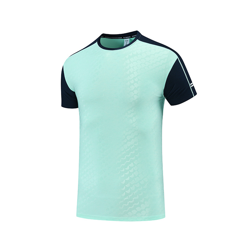 2022 de verano de moda transfronteriza impreso ropa de secado rápido de los hombres ligero transpirable más tamaño corriendo fitness cuello redondo Camiseta B