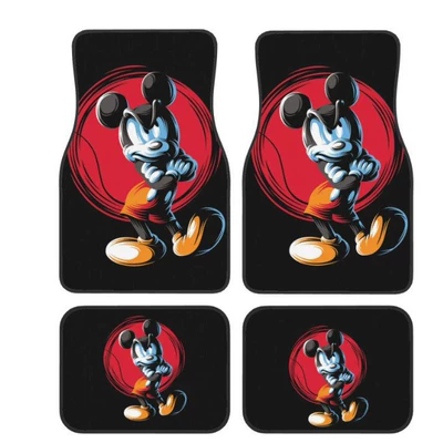 Avtomobil döşəmə paspasları, Set Stain-Resistant Floor Mats Cartoon - dsn-foot-pad-64-3344cm-two-piece-set