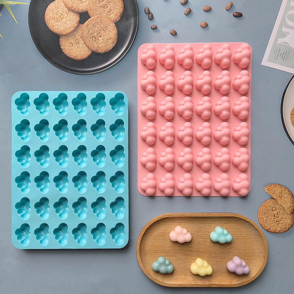 36 nubes 677 dulces pudín molde de silicona 3D pastel decoración inserto para hacer molde de chocolate horneado