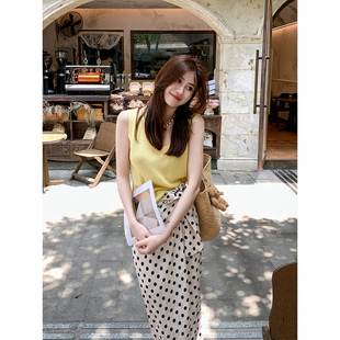 Female pilot Design Sense Gentle Sweet Style Inner Sling Women's 2025 Summer Slim-fit Slimming Sleeveless Top