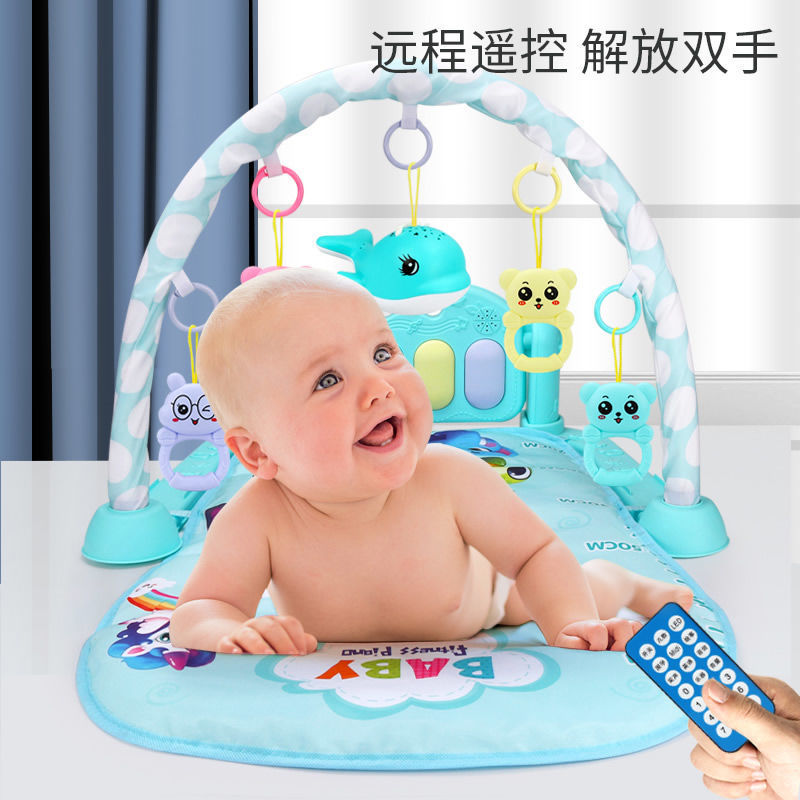 Baby pedal piano Walker fitness rack remote control baby toy music game 0-1 years old 3-9 months old