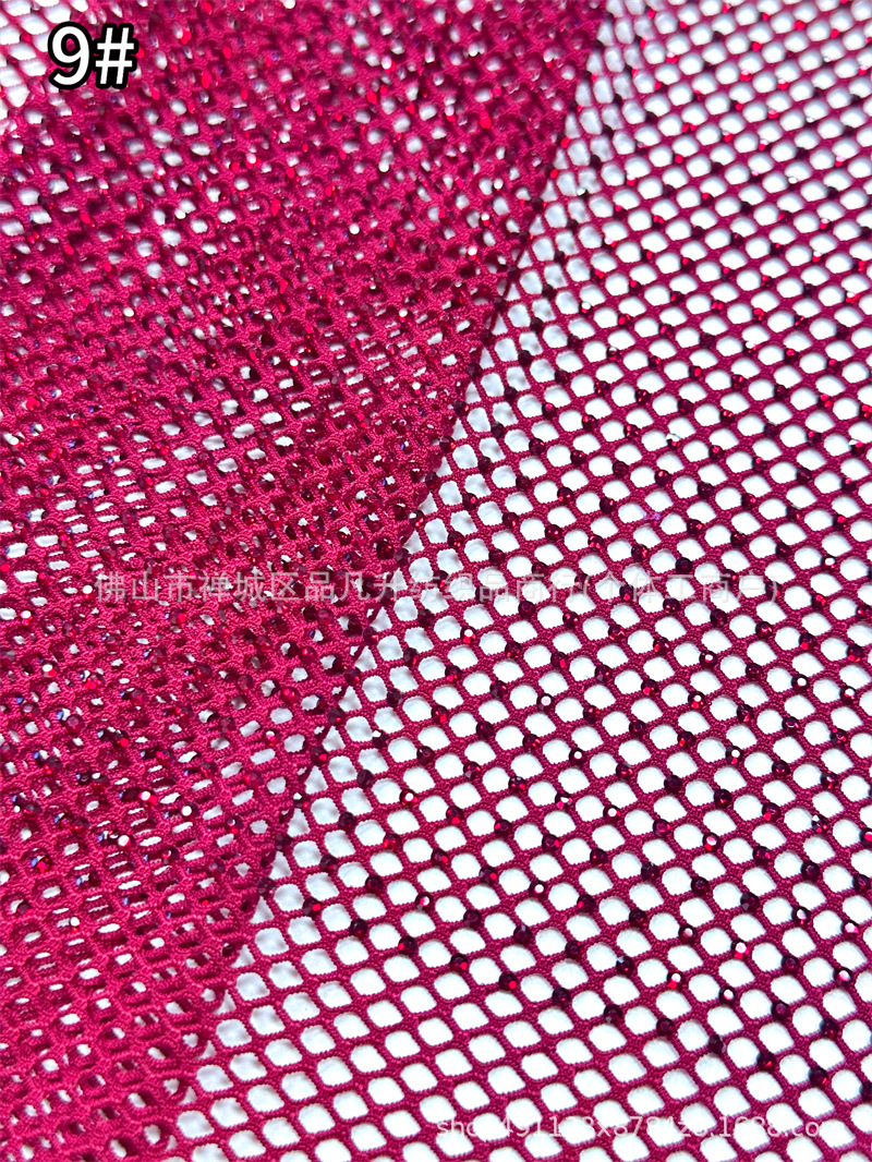 Fabricante nuevo sitio de vidrio de Austria taladro de malla elástica densa para brindis vestido de noche image 14