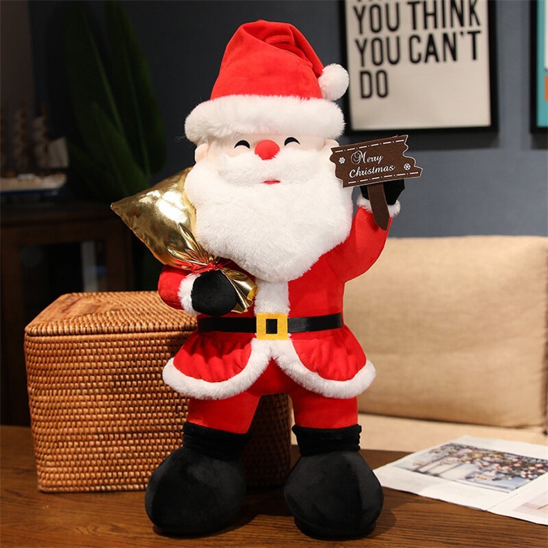 (2개) 새로운 산타 대형 봉제 인형 크리스마스 활동 선물 봉제 인형 산타 도매