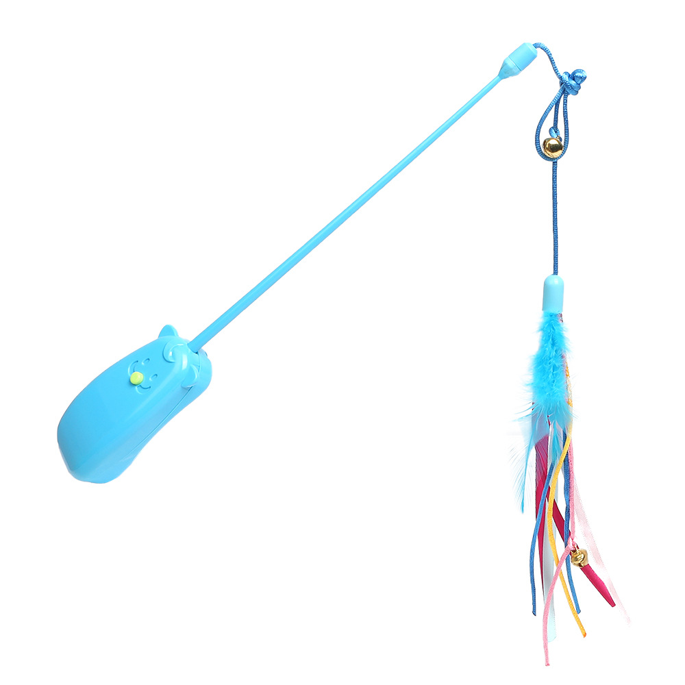 Nuevo producto Laser Fun Cat Stick Feather Fun Cat Cinta de cinta de gato de mano interactiva Fabricante de juguetes para gatos infrarrojos al por mayor