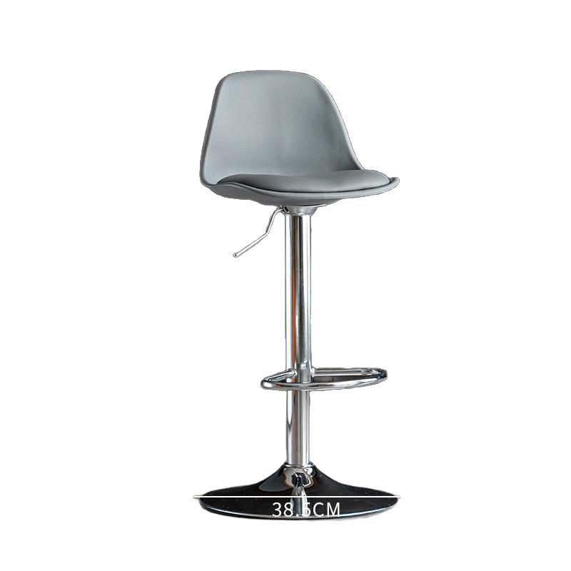 Silla de bar ascendente nórdica giratoria moderna simple respaldo taburete de bar de hierro forjado estilo doméstico ligero lujoso impermeable image 5