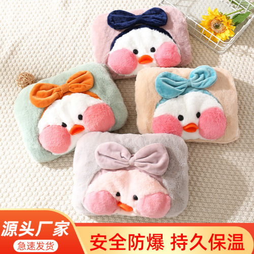 Internet celebrity Dudu duck removable and washable double-insert glove bag hot water bottle hand warmer baby cartoon plush national standard