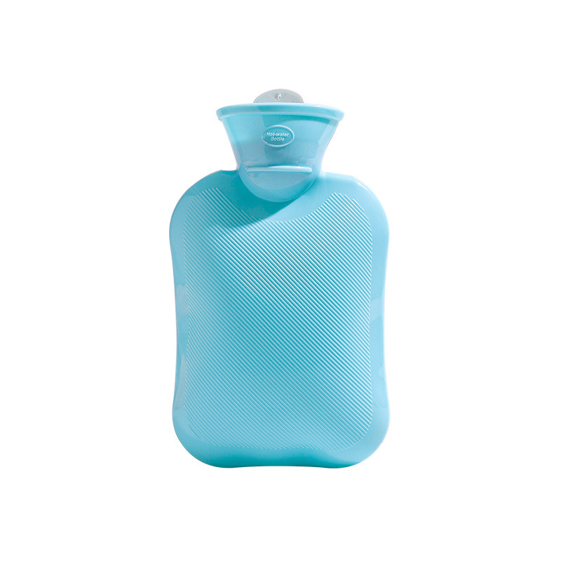 Sky blue hot water bottle