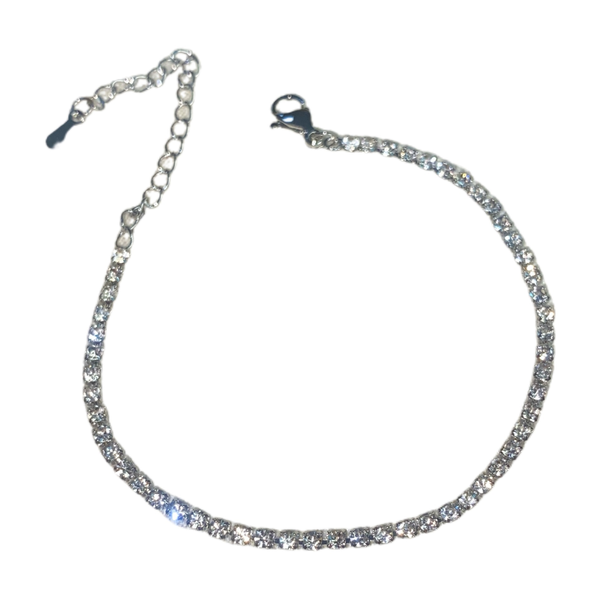 Bracciale da donna con diamanti e zirconi bianchi e verdi ultra fini, leggero, di alta qualità, impilabile, con diamanti flash_voghion.com
