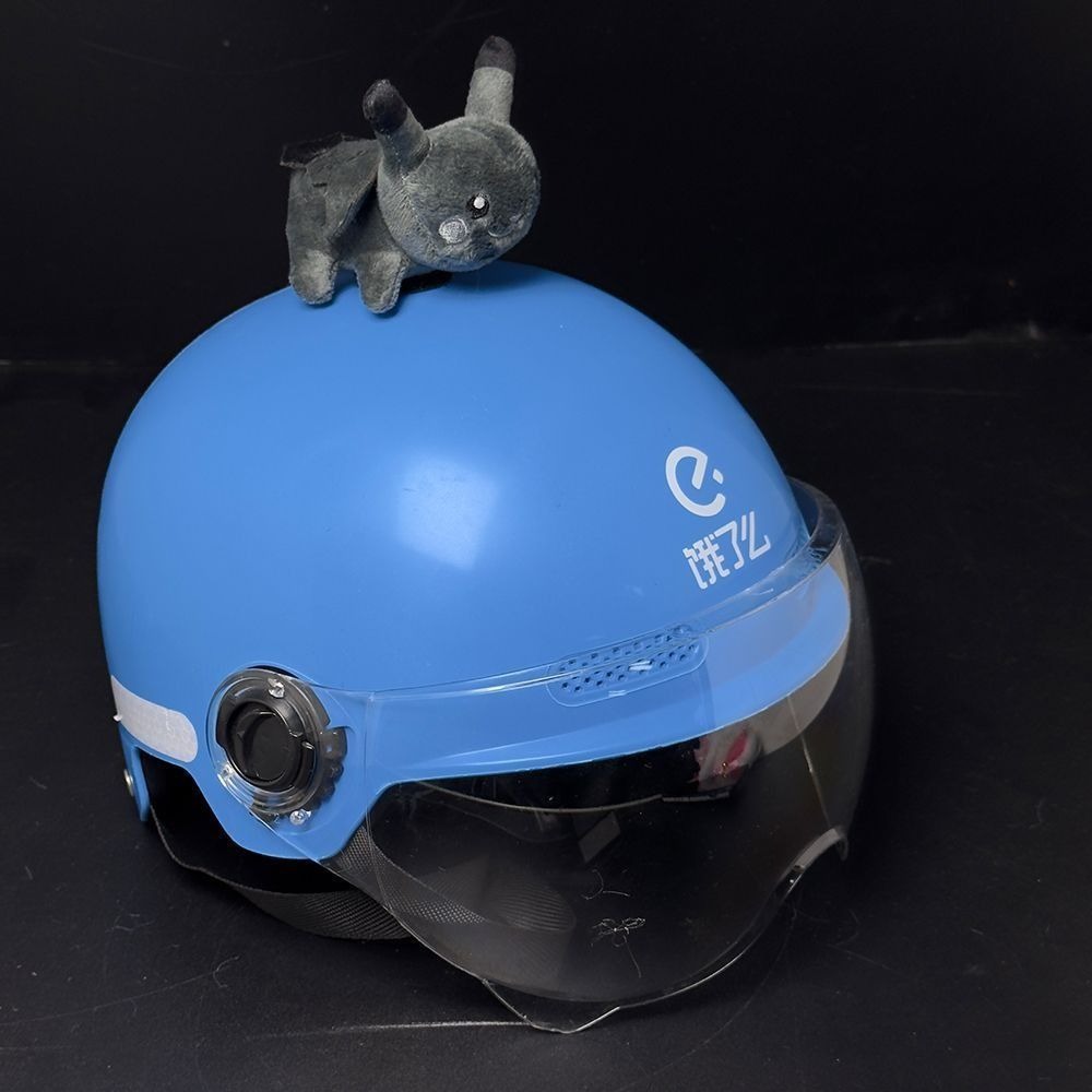 Garfield cat helmet decoration, delivery helmet accessory, high-end cute motorcycle helmet, universal and detachable