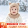 秋冬加厚宝宝一体套头帽