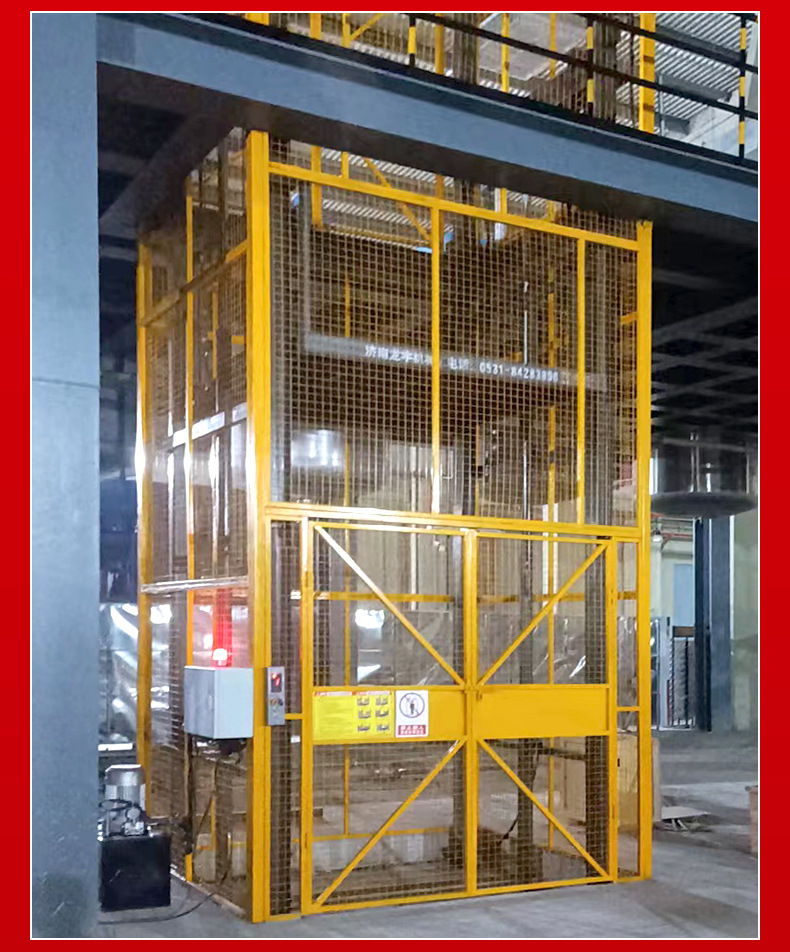 Customized electric hydraulic lift for loading and unloading goods, used in factory workshops, warehouses, and production facilities, with a load capacity of three tons
