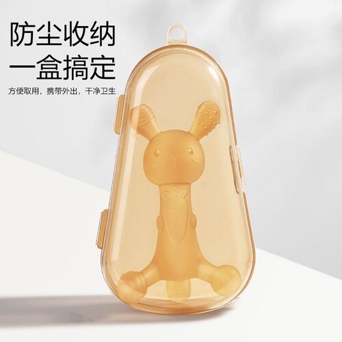 Hot silicone radish rabbit tooth gel baby poached food grade teething stick soothing toys wholesale