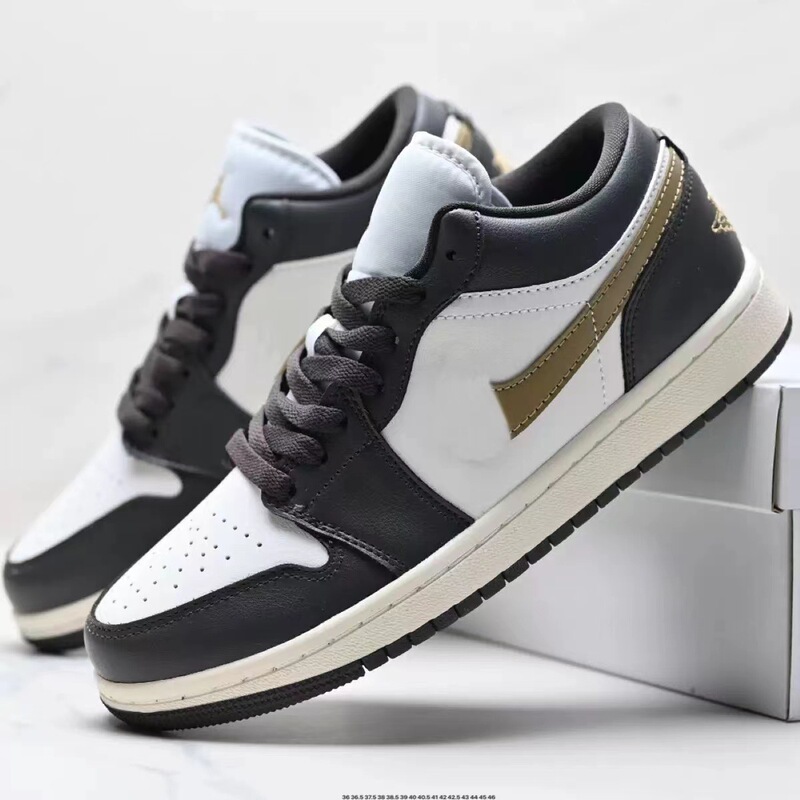 莆田シューズ高級版AJ1ローカットメンズシューズレディースシューズスポーツシューズ黒赤つま先クールグレーカップルシューズトレンドブランド|undefined