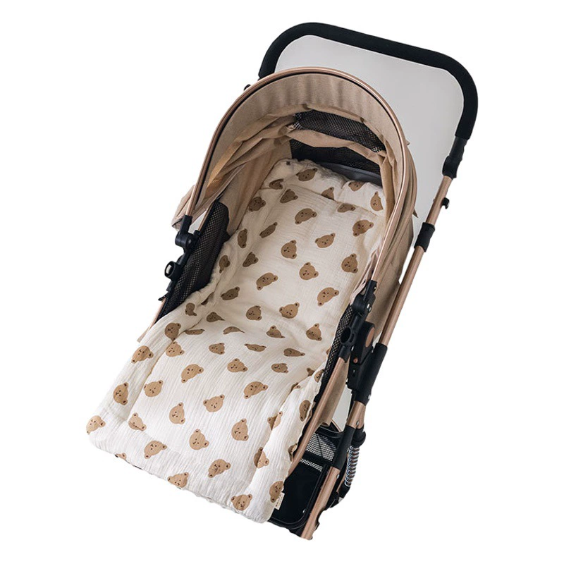 Оптовая продажа от производителя: матрас для детской коляски, осенне-зимний, утолщенный, мягкий, из чистого хлопка, с сетчатой тканью и велюровым покрытием.