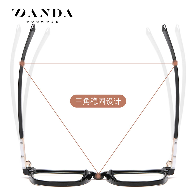 Fábrica nuevo anti-azul gafas de luz ultra-ligero TR90 celebridad de Internet gafas lisas TJ854 hombres y mujeres gafas de miopía