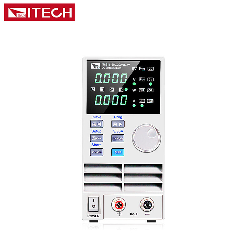 ITECH艾德克斯IT8211电子负载150W60V30A直流负载仪电池高精度