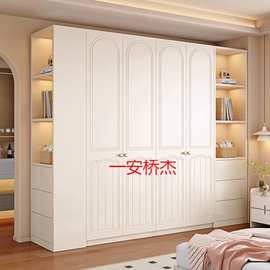 ZH实木衣柜家用卧室现代简约小户型衣橱新款2024爆款奶油风收纳柜