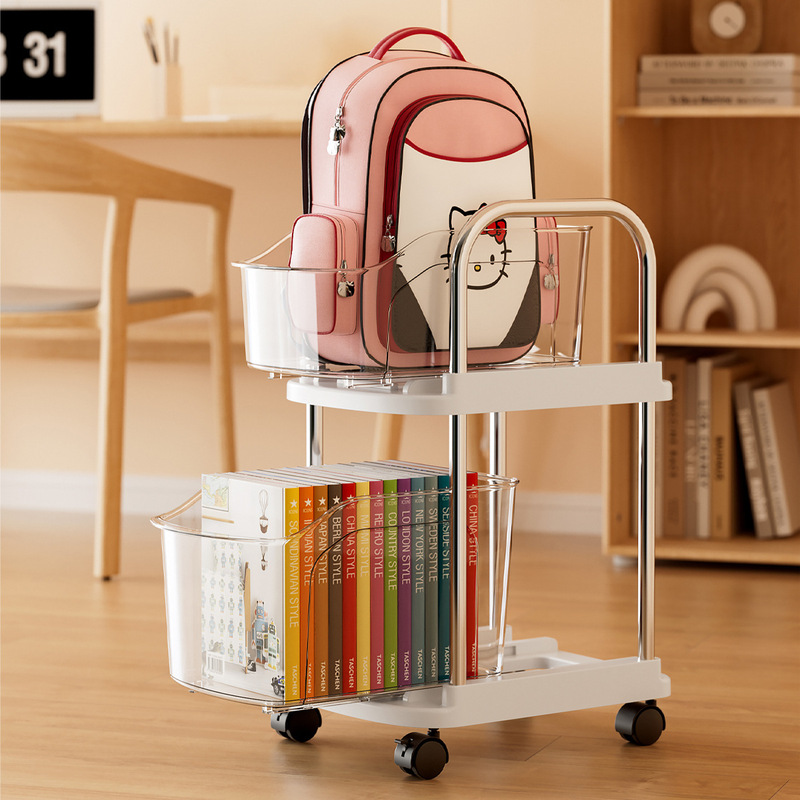 School Bag Storage Rack, Removable Trolley Table, Under-Wheel Cabinet, Book Storage Rack, Home Bag Storage Artifact School Bag Storage Rack, Removable Trolley Table, Under-Wheel Cabinet, Book Storage Rack, Home Bag Storage Artifact