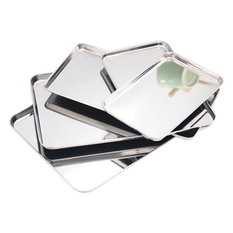 Паровая колбасная пудра из нержавеющей стали квадратная пластина прямоугольная пудра с холодной кожей поднос ресторан отель японская плоская пластина оптом