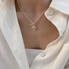 Pendant, fresh necklace, design fashionable chain for key bag , universal accessory, simple and elegant design, trend of season