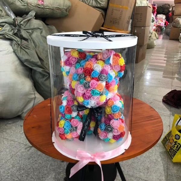 Cross-Border Nueva Rosa Corazón Oso jabón ramo Día de San Valentín regalo Amazon